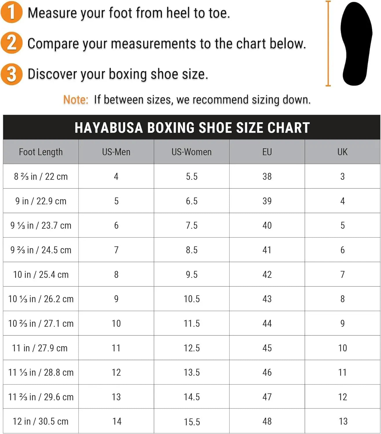 Hayabusa Pro Boxing Shoes for Men & Women
