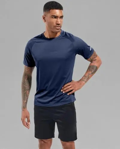 Boyzn 1, 3 or 5 Pack Men's Workout Running Shirts, Dry Fit Moisture Wicking T-Shirts, Sports Gym Athletic Short Sleeve Shirts The Champ Gear