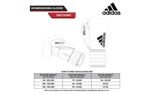 Adidas Boxing Gloves - Hybrid 80 - for Boxing, Kickboxing, MMA, Bag, Training & Fitness - Boxing Gloves for Men, Women & Kids The Champ Gear