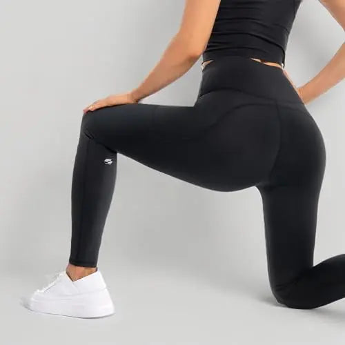 GymCope Leggings for Women with Tummy Control, 3 Pockets Yoga Pants, Non-See-Through Fabric for Yoga, Running, Gym The Champ Gear