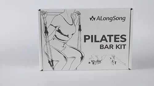 Upgraded Pilates Bar Kit with Resistance Bands Natural Latex for Women & Men, Heavy-Duty Stainless Steel Multifunctional Yoga Pilates Stick for Home Gym Exercise Fitness Equipment Full-Body Workouts The Champ Gear