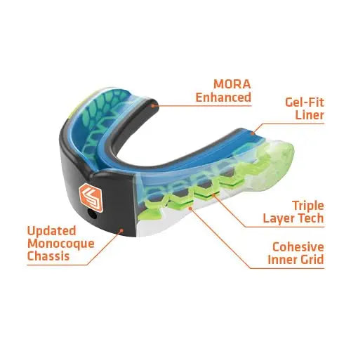 Shock Doctor Gel Max Power Carbon Convertible Mouth Guard The Champ Gear