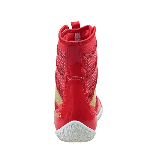 wesing Boxing Shoes Kickboxing Footwears Training High-top Ankle Boot Shoes with Large Size The Champ Gear