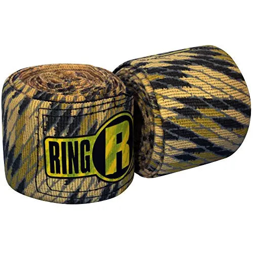 Ringside Apex 130” Boxing Hand Wraps Pair - Durable, Elastic Training Wraps with Hook & Loop Closure, Multi-Color Options, Perfect for MMA, Muay Thai, Kickboxing The Champ Gear