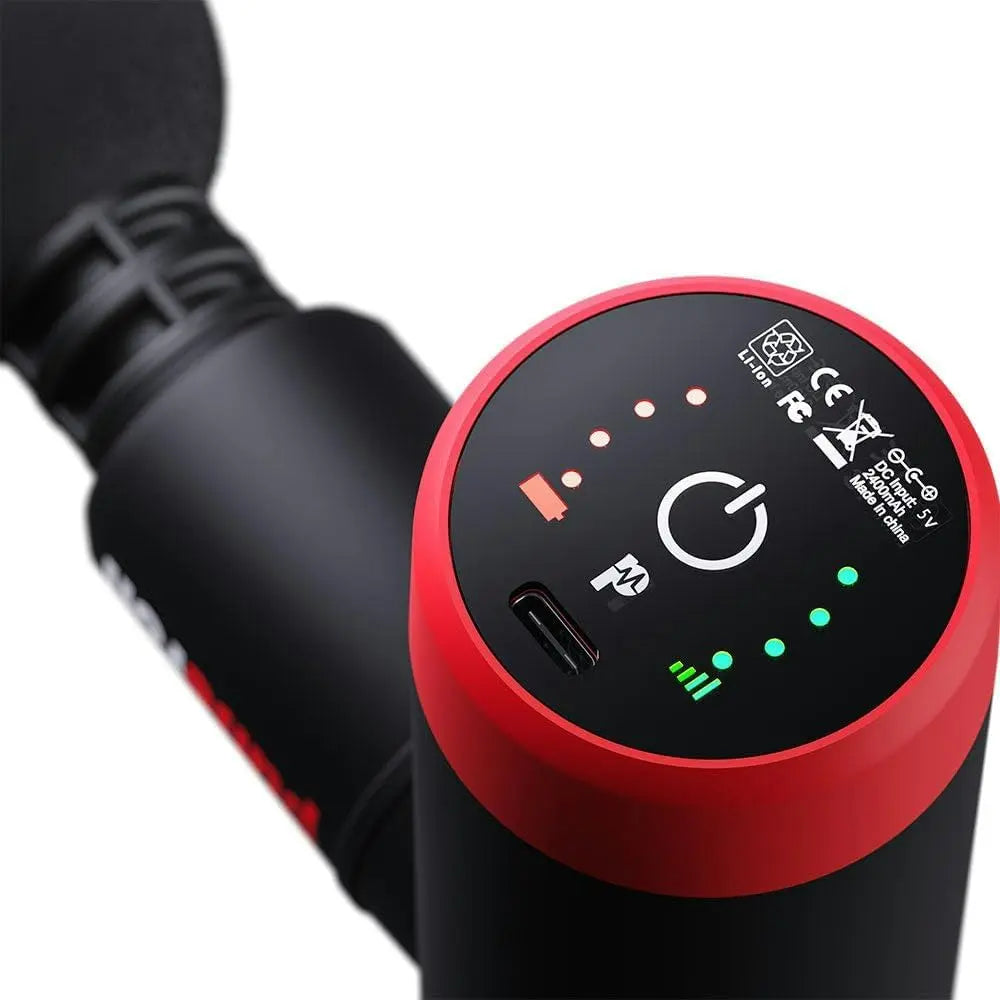 4 Speed Percussion Mini Massage Therapy Fitness Gun + Carry Case The Champ Gear