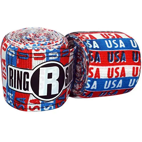 Ringside Apex 130” Boxing Hand Wraps Pair - Durable, Elastic Training Wraps with Hook & Loop Closure, Multi-Color Options, Perfect for MMA, Muay Thai, Kickboxing The Champ Gear