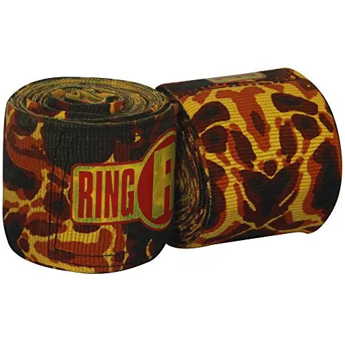 Ringside Apex 130” Boxing Hand Wraps Pair - Durable, Elastic Training Wraps with Hook & Loop Closure, Multi-Color Options, Perfect for MMA, Muay Thai, Kickboxing The Champ Gear