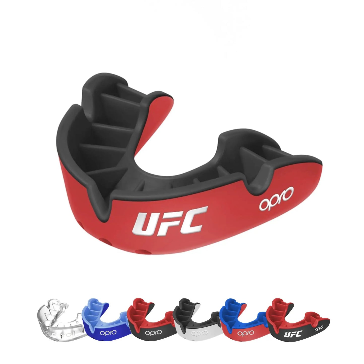 OPRO Silver Level Jawz Adult and Youth Sports Mouthguard With Case, Gum Shield Featuring Revolutionary Fitting Technology for Hockey, Rugby, Boxing MMA, BJJ, Karate, Judo, UFC (Black/Silver, Adult) The Champ Gear