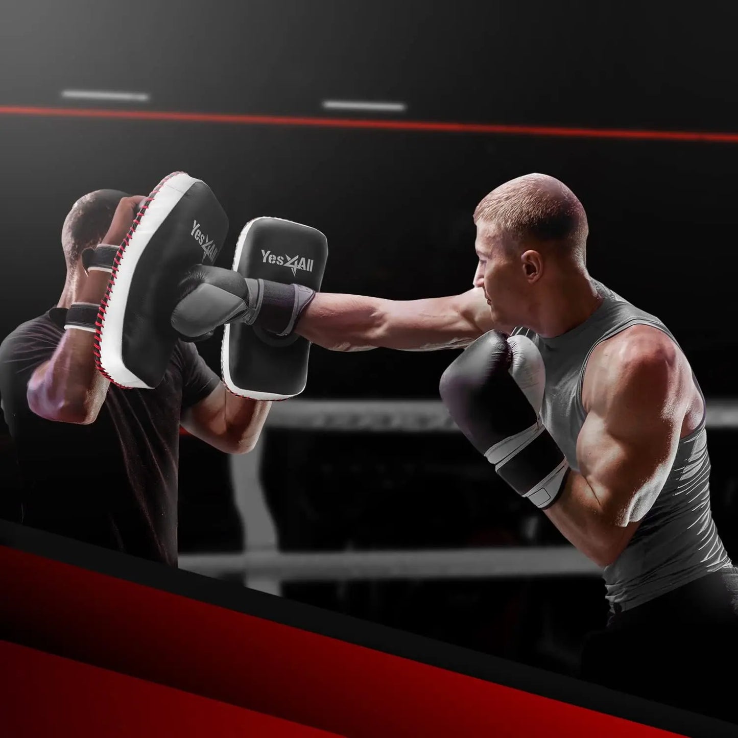 Yes4All Curved Thai Pad MMA Strike Kick Shield The Champ Gear