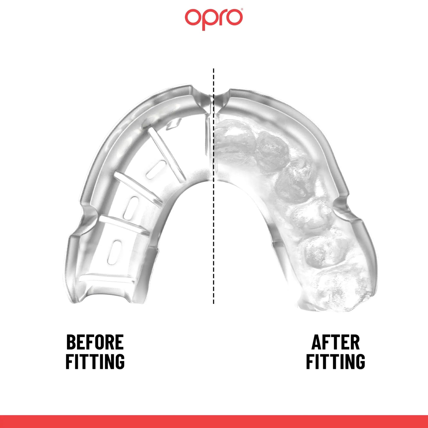 OPRO Silver Level Jawz Adult and Youth Sports Mouthguard With Case, Gum Shield Featuring Revolutionary Fitting Technology for Hockey, Rugby, Boxing MMA, BJJ, Karate, Judo, UFC (Black/Silver, Adult) The Champ Gear