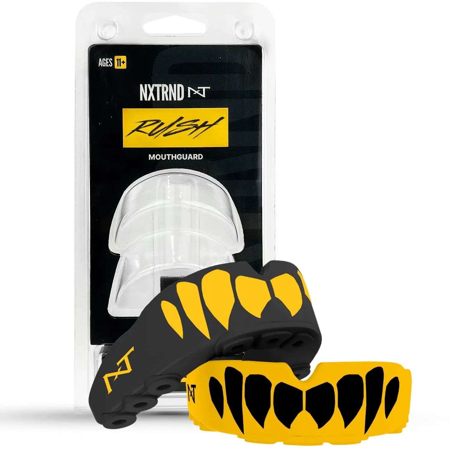 2 Pack Nxtrnd Rush Mouth Guard for Boxing and Other Sports (Neon Yellow) The Champ Gear