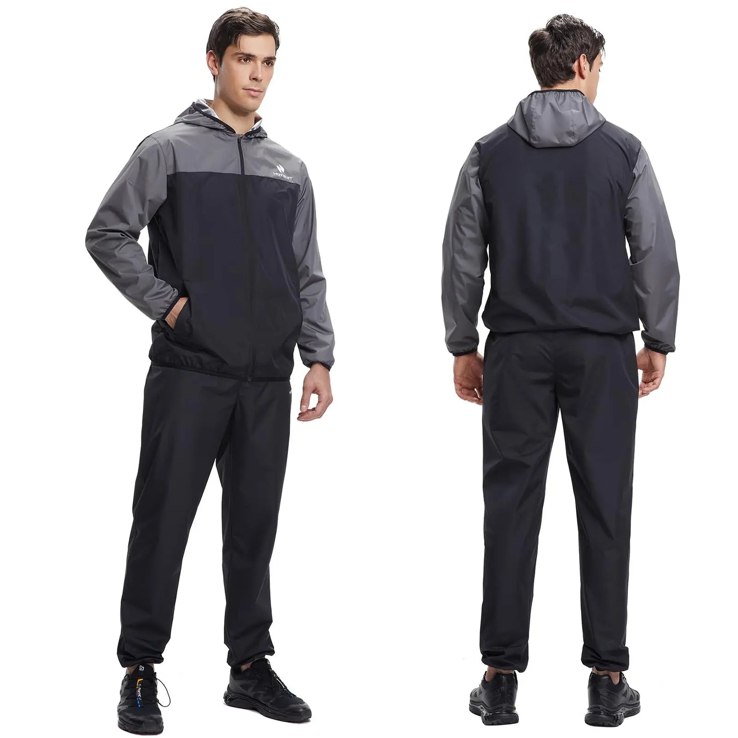HOTSUIT Men's Sauna Suit - Full Body Sweat Jacket & Pants - The Champ Gear