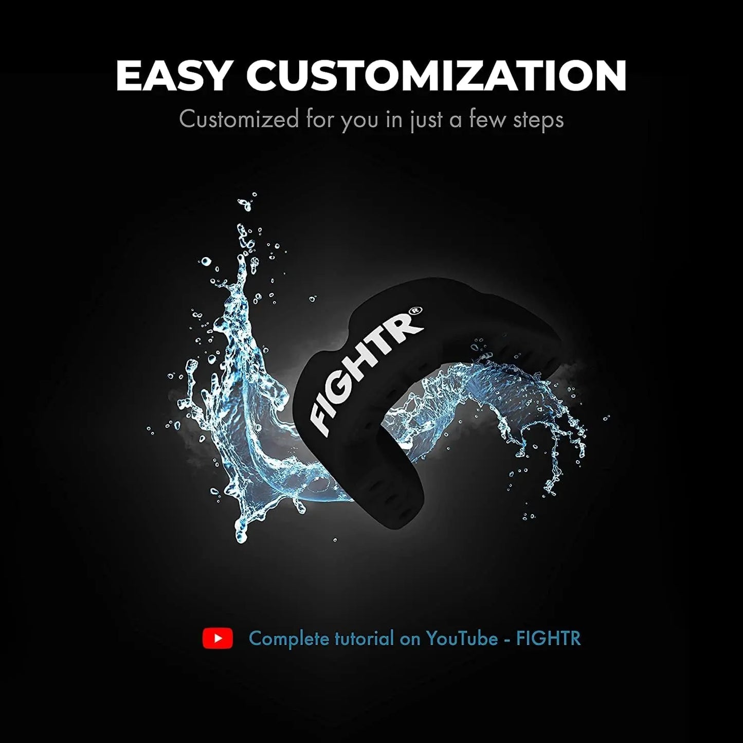 FIGHTR® Premium Mouth Guard - for Excellent Breathing & Easy to fit | Sports Mouth Guard for Boxing, MMA, Football, Lacrosse, Hockey and Other Sports | incl. hygienic Box The Champ Gear
