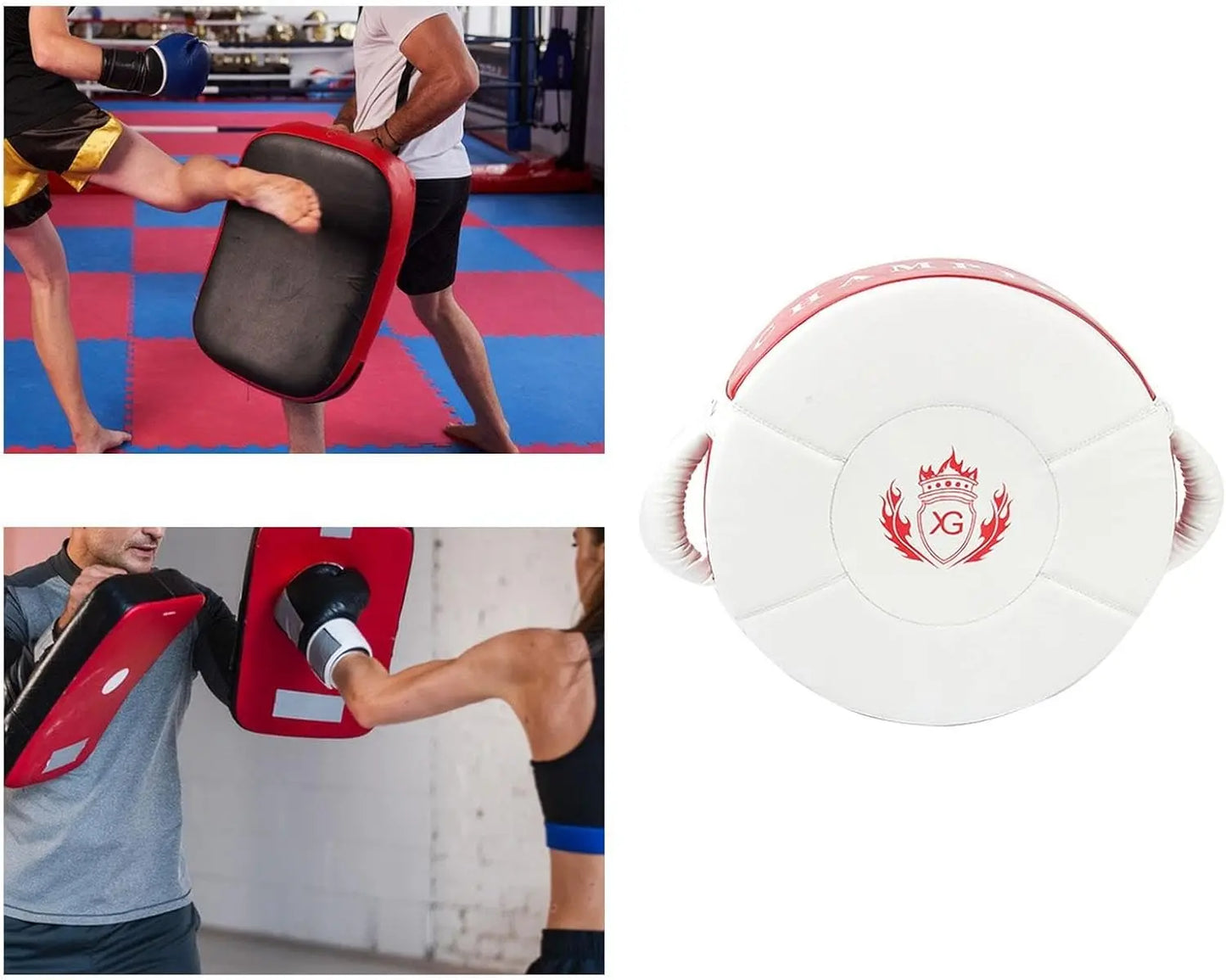 Oshhni Kick Target Punch Shield with Handle for Boxing Training Equipment The Champ Gear