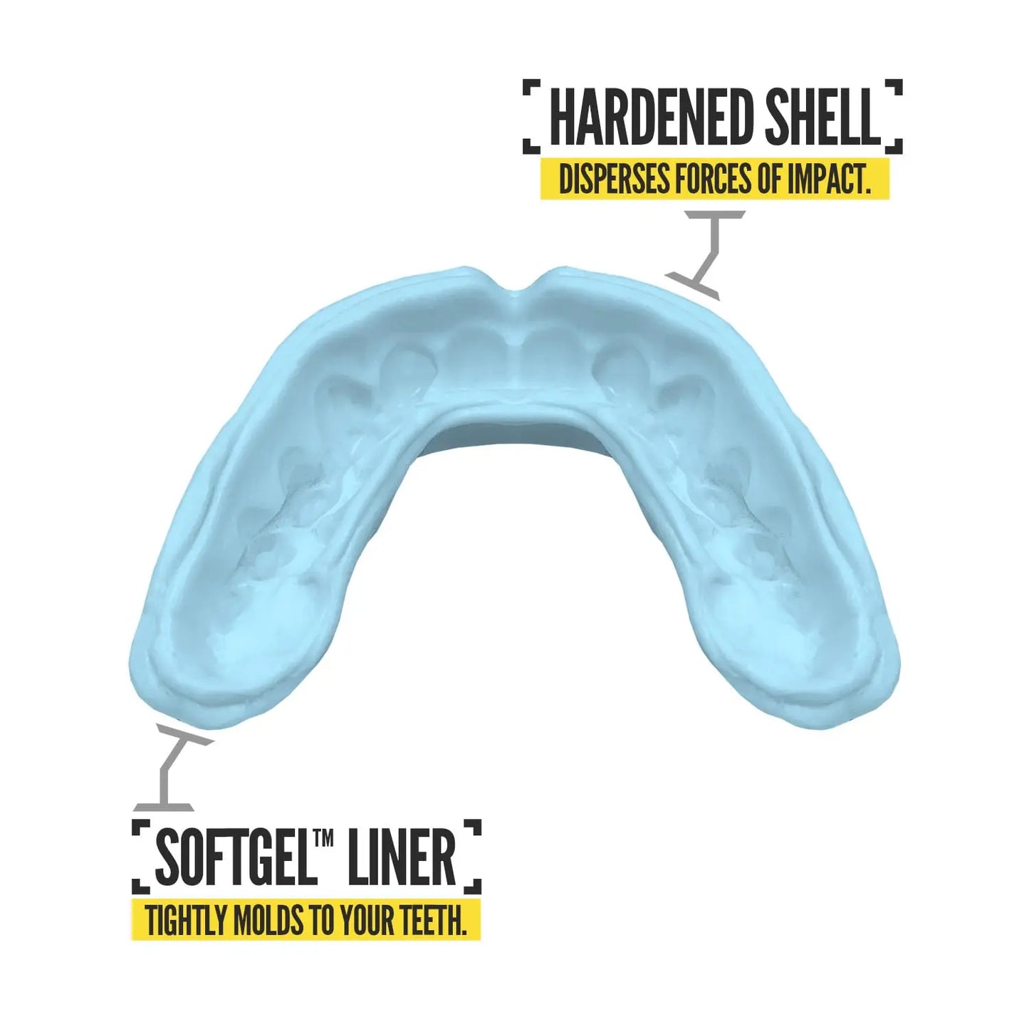 2 Pack Nxtrnd Rush Mouth Guard for Boxing and Other Sports (Neon Yellow) The Champ Gear