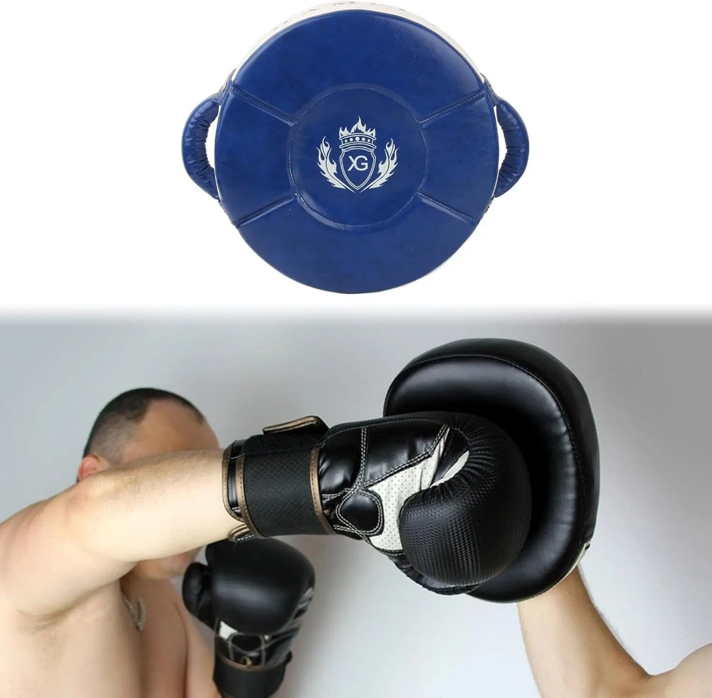 Oshhni Kick Target Punch Shield with Handle for Boxing Training Equipment The Champ Gear