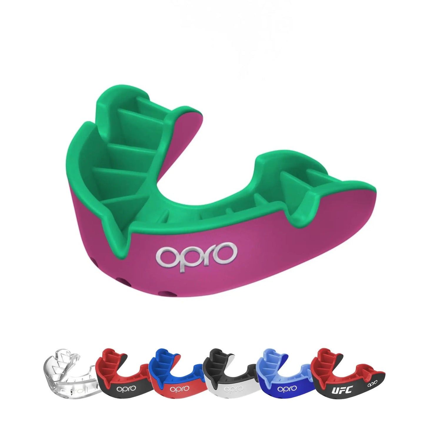 OPRO Silver Level Jawz Adult and Youth Sports Mouthguard With Case, Gum Shield Featuring Revolutionary Fitting Technology for Hockey, Rugby, Boxing MMA, BJJ, Karate, Judo, UFC (Black/Silver, Adult) The Champ Gear