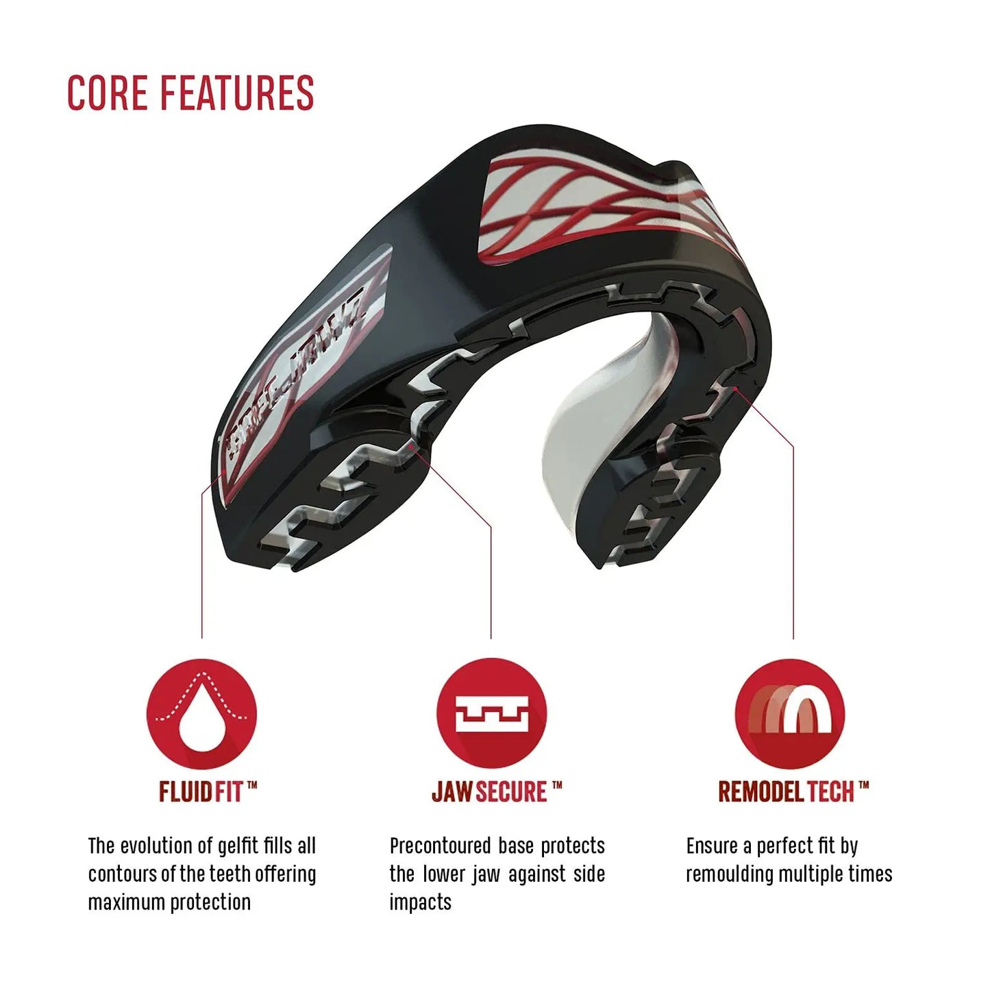 SafeJawz Sports Mouthguard The Champ Gear