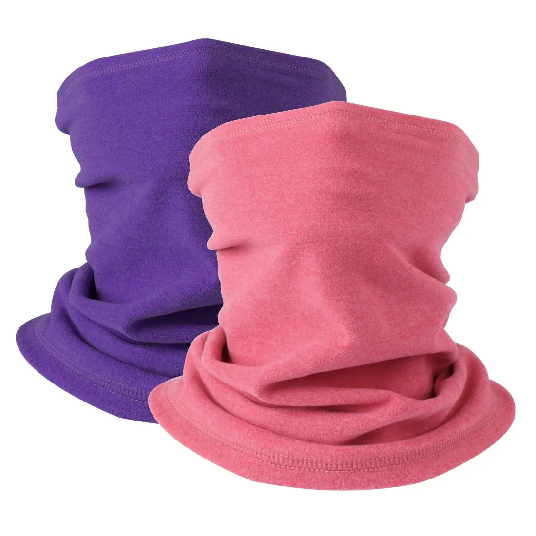 KGC 2 Pack Winter Neck Warmer Gaiter,Soft Fleece Windproof Face Cover Mask Scarf Bandana for Men & Women Outdoor Sports The Champ Gear