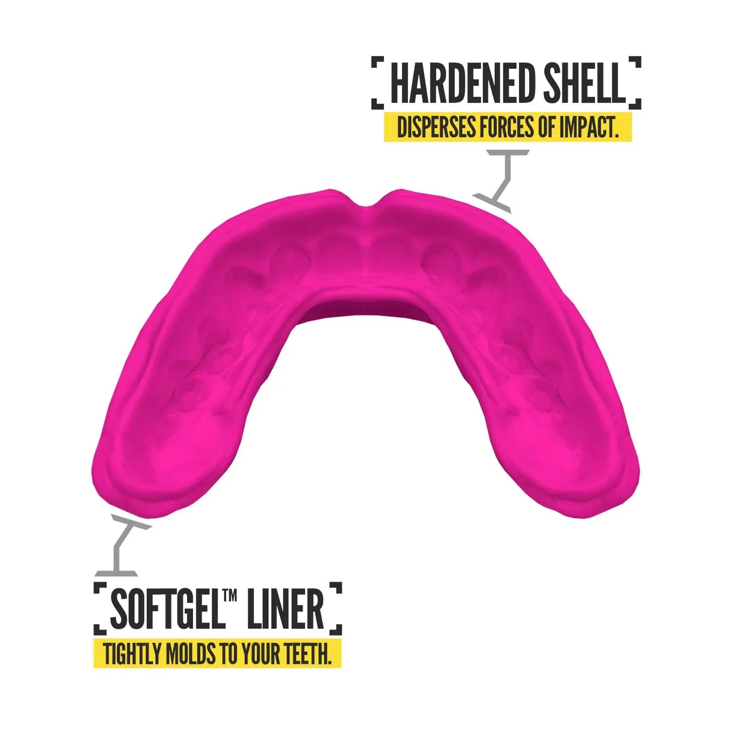 2 Pack Nxtrnd Rush Mouth Guard for Boxing and Other Sports (Neon Yellow) The Champ Gear