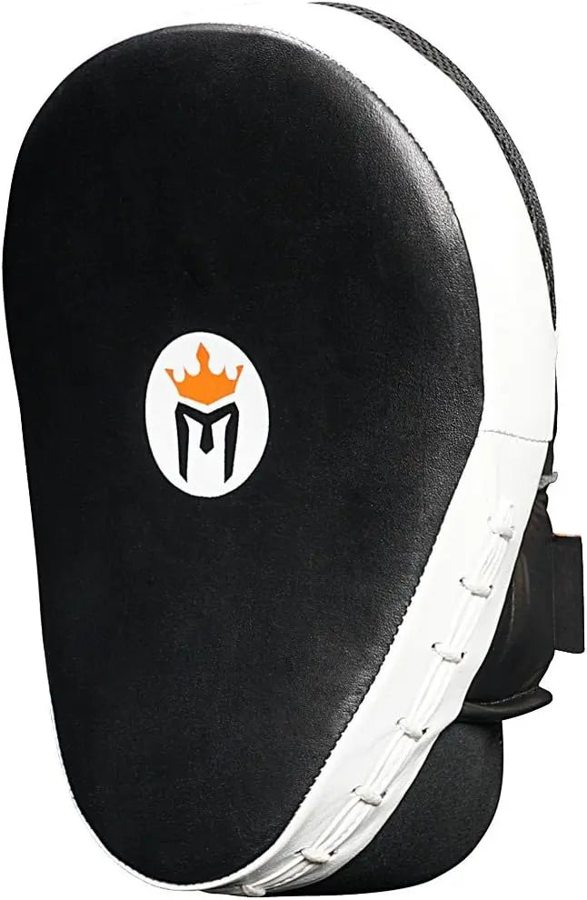 Meister Cowhide Leather Curved Focus Mitts w/Wrist Support (Pair) The Champ Gear