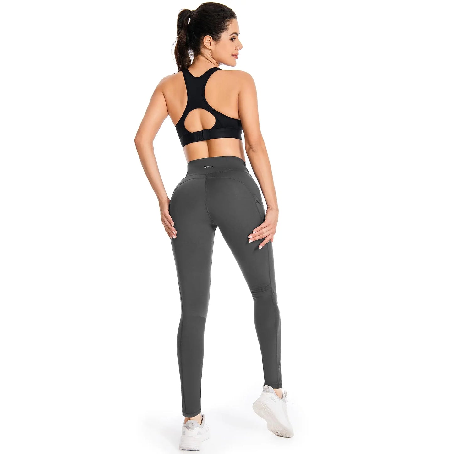 GymCope Leggings for Women with Tummy Control, 3 Pockets Yoga Pants, Non-See-Through Fabric for Yoga, Running, Gym The Champ Gear