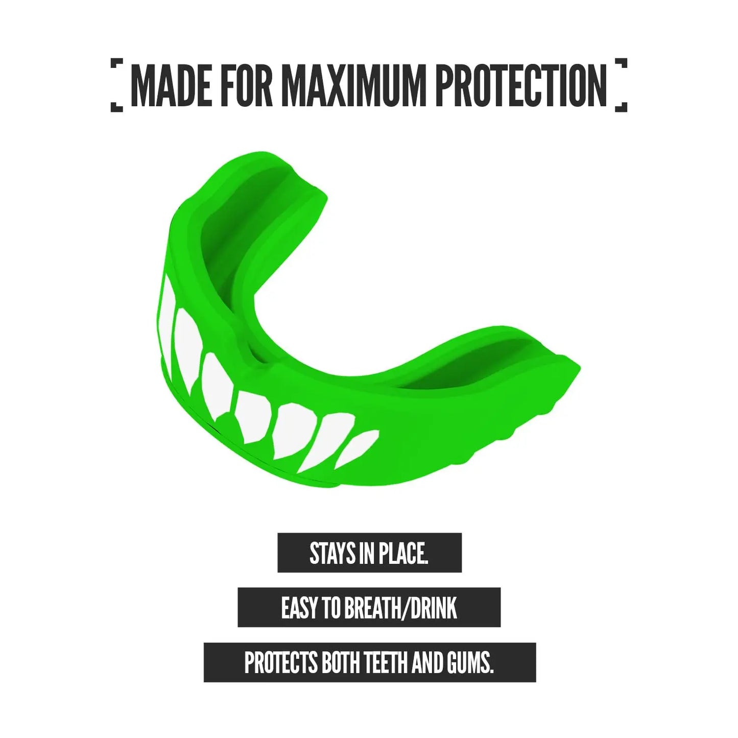 2 Pack Nxtrnd Rush Mouth Guard for Boxing and Other Sports (Neon Yellow) The Champ Gear