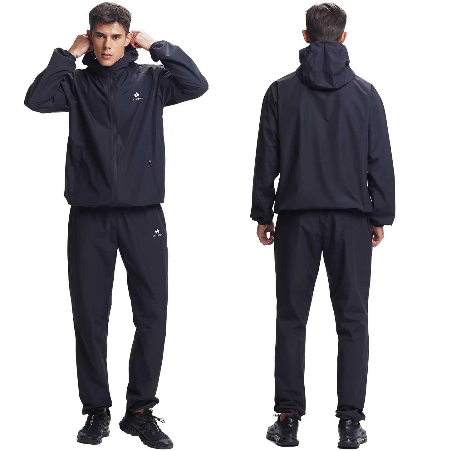 HOTSUIT Sauna Suit for Men Weight Loss Sweat Suit Boxing Exercise Sweat Sauna Jacket Pants - The Champ Gear
