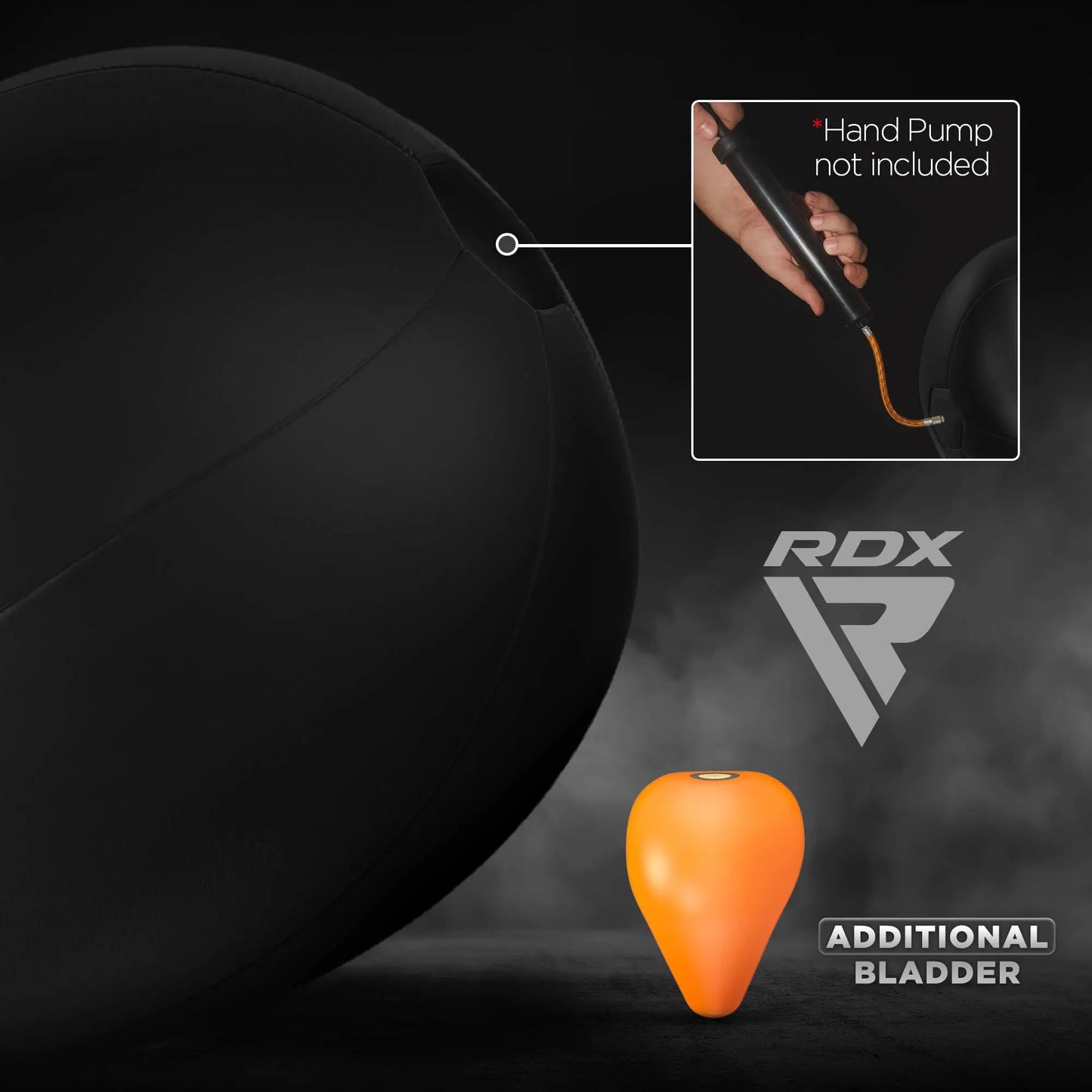 RDX Speed Bag Boxing Ball with Hanging Swivel Set, Genuine Leather Dodge Striking Mount Kit Heavy Duty, MMA Muay Thai Punching Fitness Workout Kicking Martial Arts Training The Champ Gear