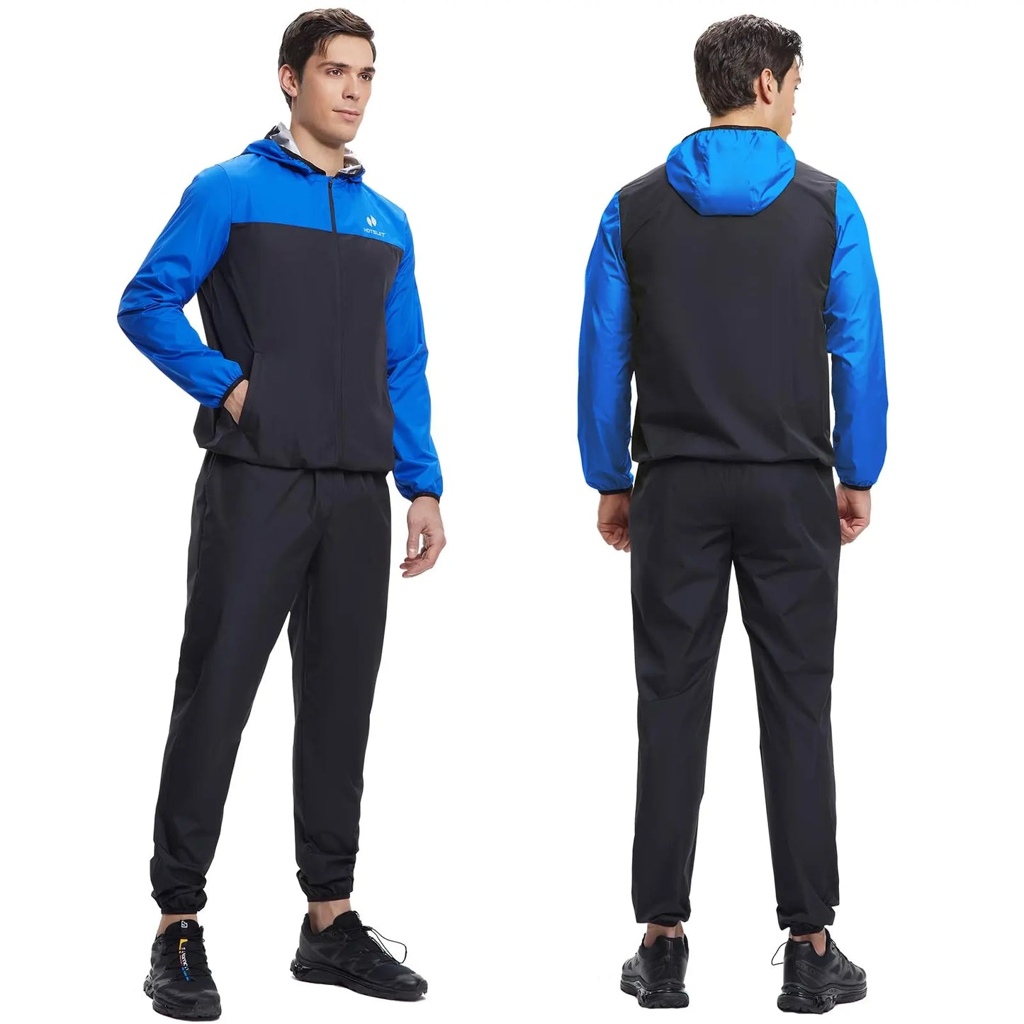 HOTSUIT Men's Sauna Suit - Full Body Sweat Jacket & Pants - The Champ Gear
