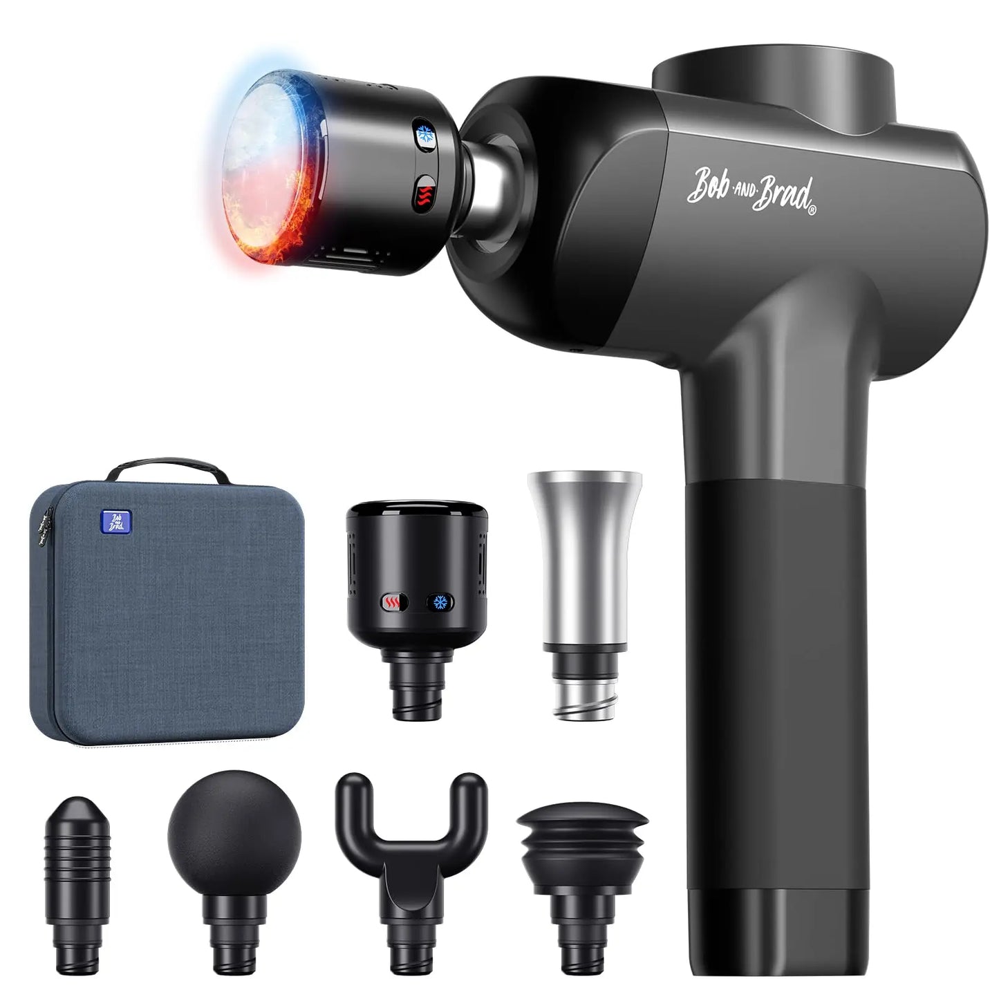 Bob and Brad X6 Pro Massage Gun Deep Tissue Percussion with Metal Head for Athletes, Professional Muscle Massage Gun, Electric Massager Gun with Portable Case The Champ Gear