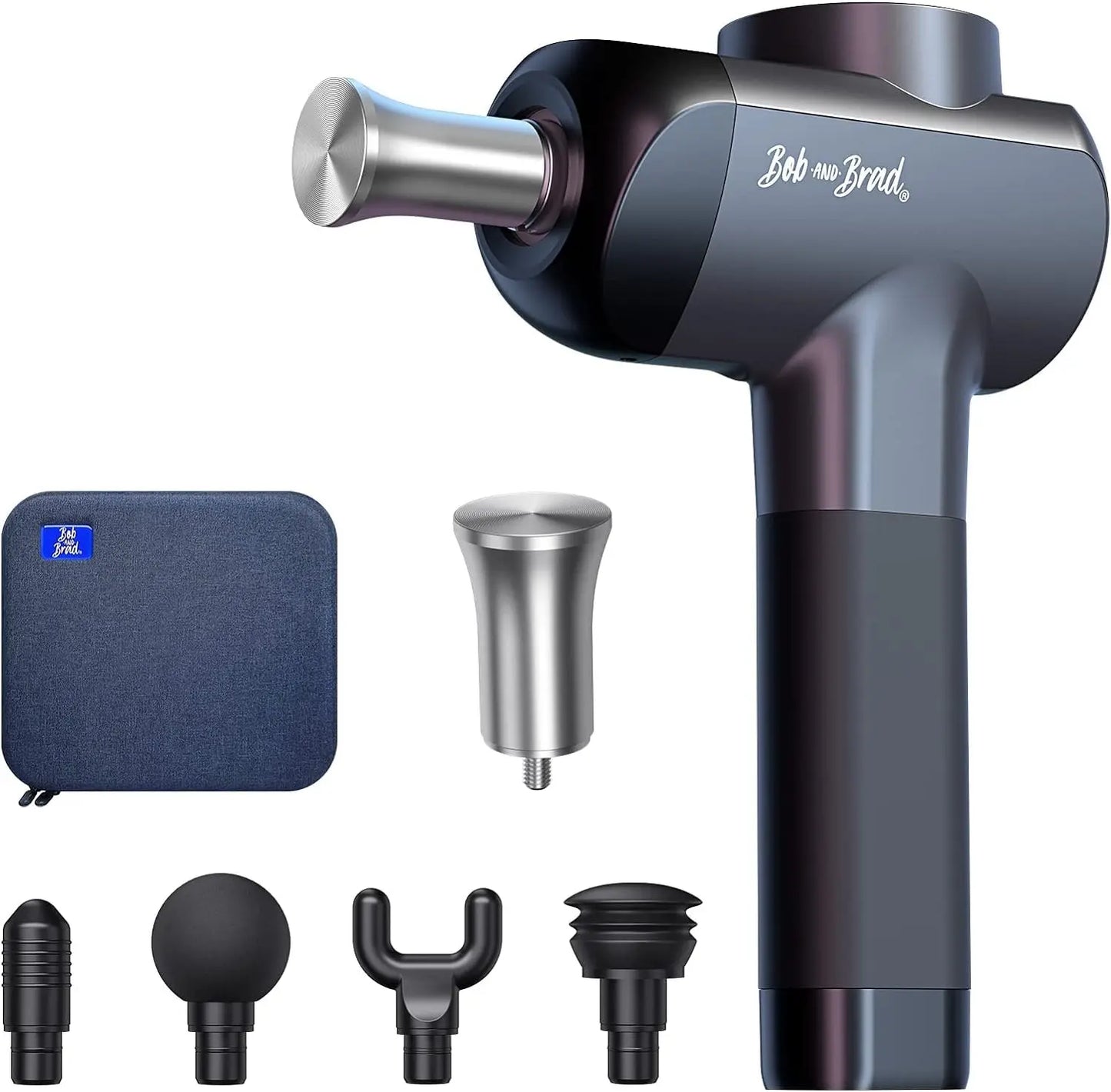 Bob and Brad X6 Pro Massage Gun Deep Tissue Percussion with Metal Head for Athletes, Professional Muscle Massage Gun, Electric Massager Gun with Portable Case The Champ Gear