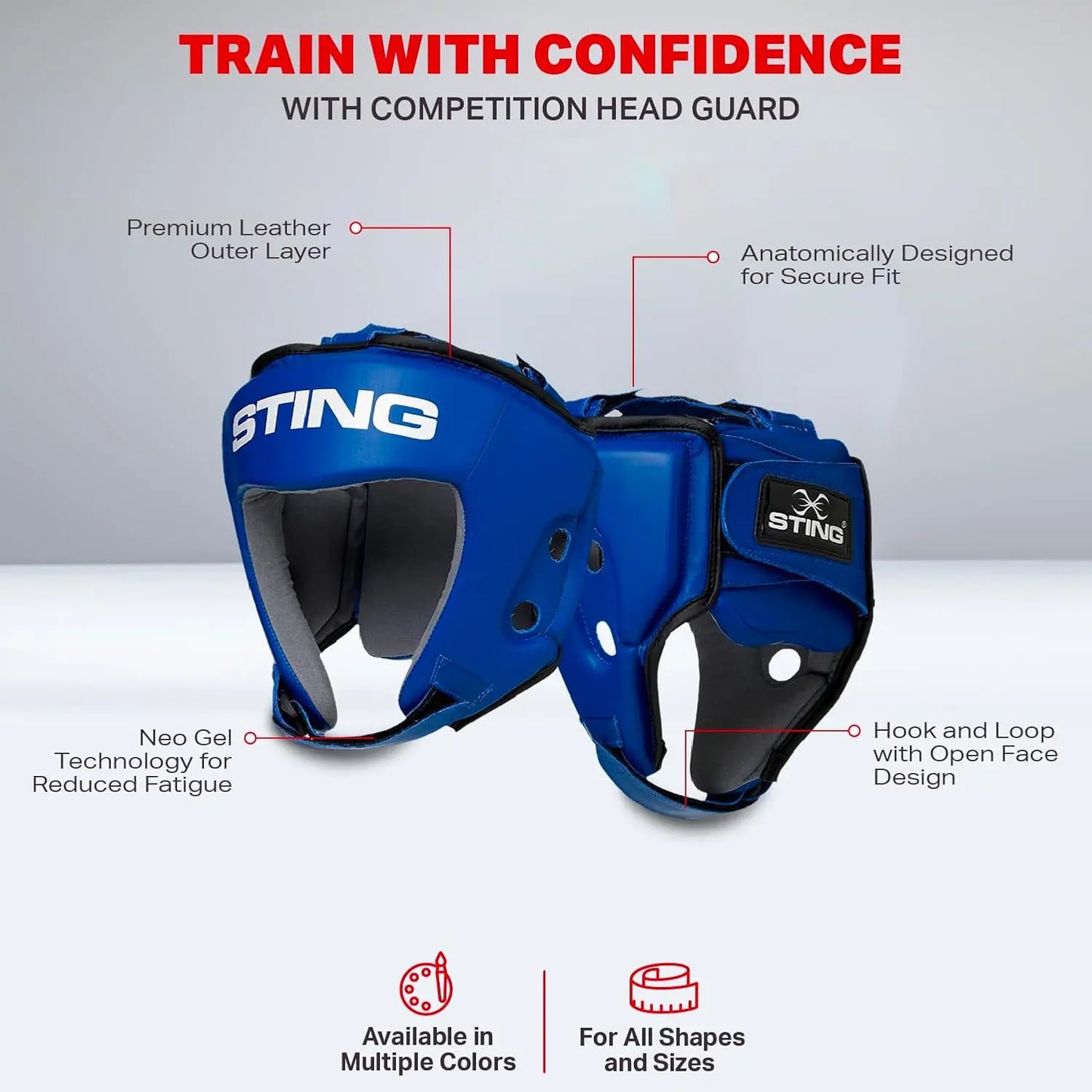 STING IBA Competition Head Guard The Champ Gear