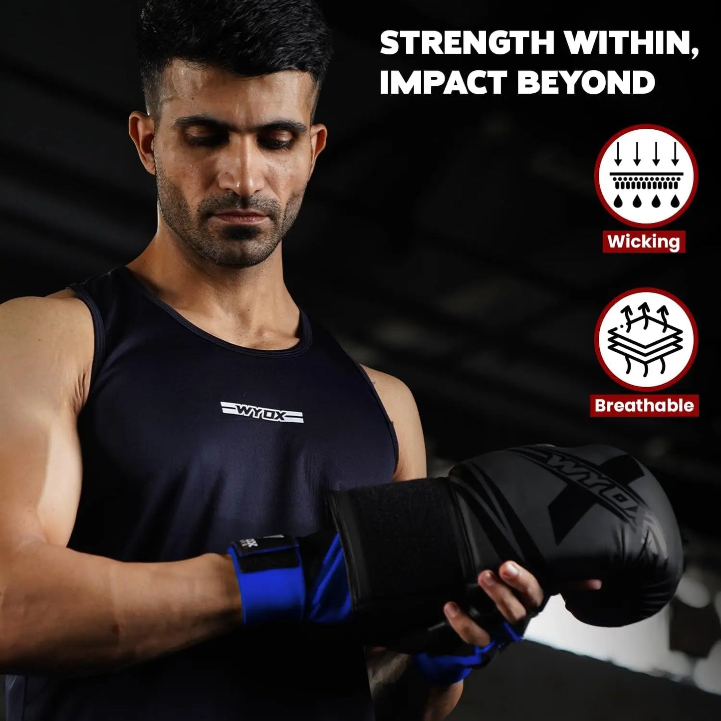 Gel Boxing Hand Wraps Inner Gloves for Men & Women, 80Cm Quick Wrist Wraps Guard, Padded Knuckle Protection for Muay Thai MMA Kickboxing Punching Bag Gloves, Hand Wraps for Boxing & Martial Arts