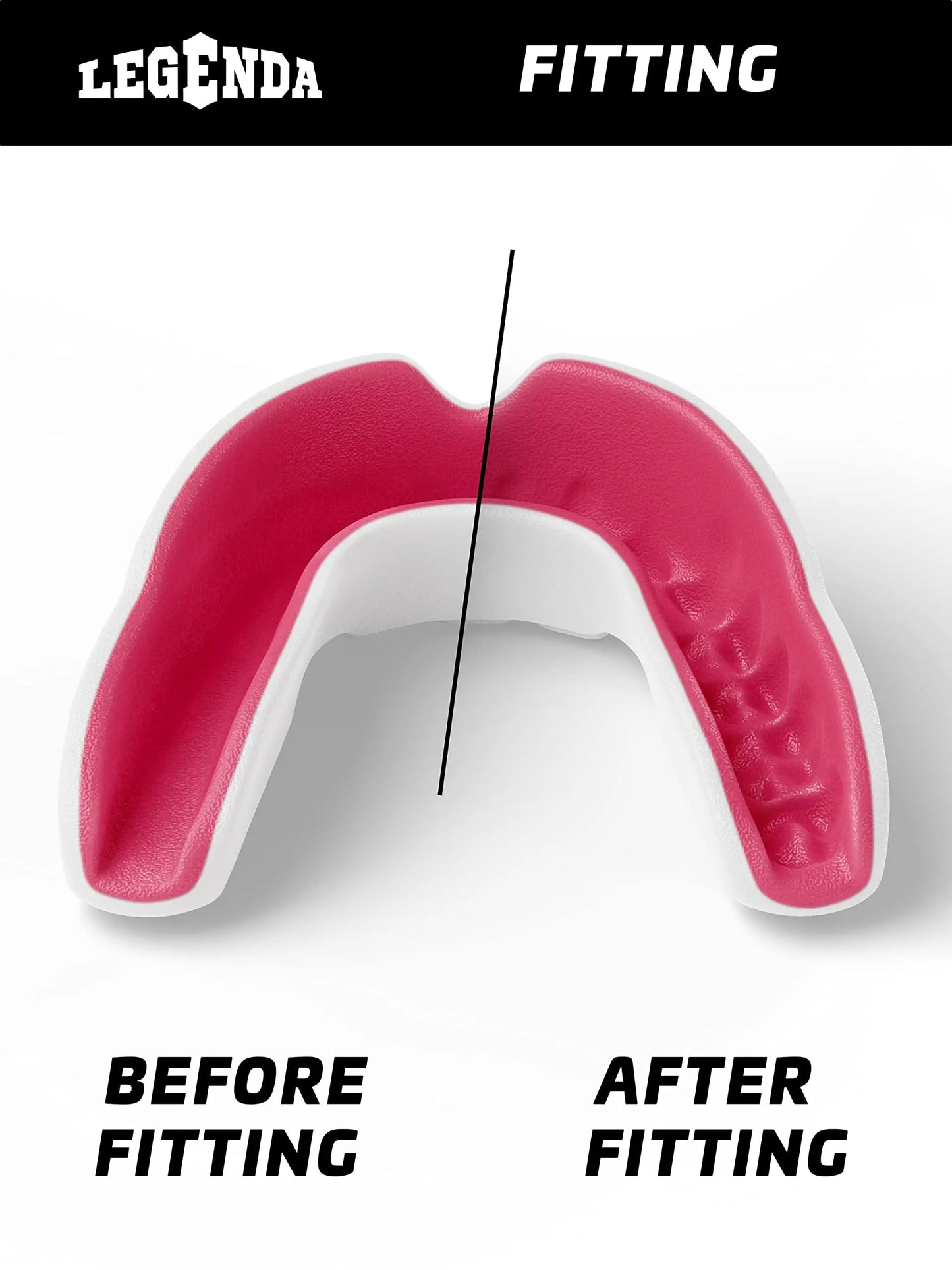 Legenda Sports Mouthguard for Kids (w/Case), Professional Mouthguard for Boxing, MMA, Karate, Football, BJJ, Martial Arts, Rugby, Lacrosse, Hockey (White/Blue) The Champ Gear