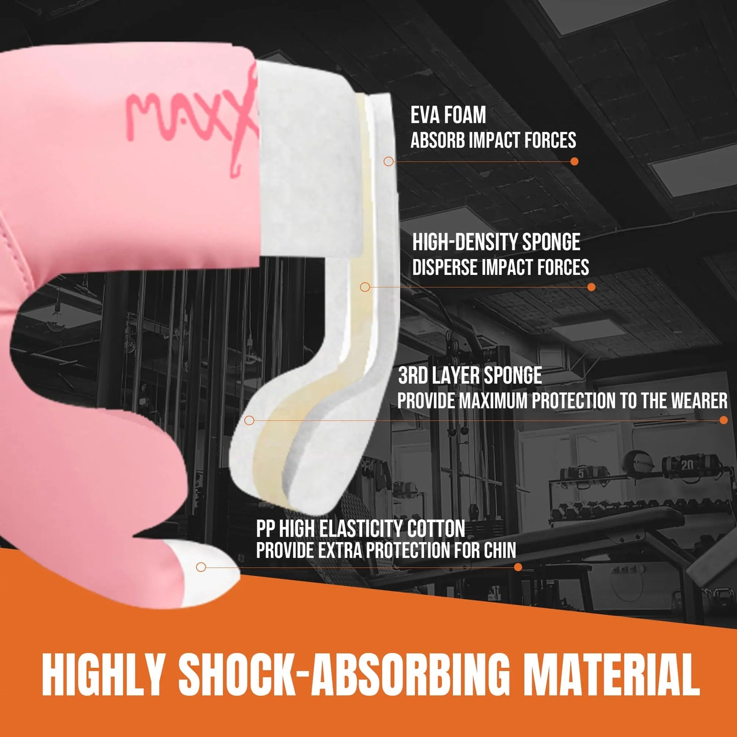 MaxxMMA Boxing Headgear, Adjustable Full Coverage Protection Headguard, MMA Training, Muay Thai, Sparring, Martial Arts, Karate (Pink, M) The Champ Gear