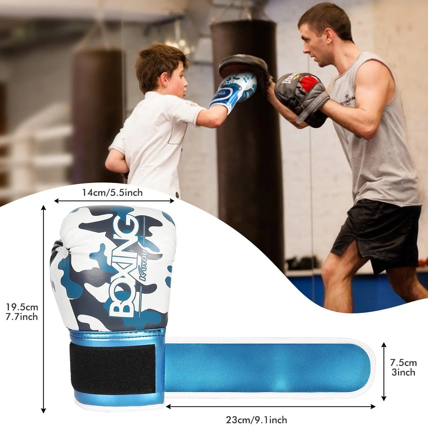 Kids Boxing Glove for Children 3-9 Youth Boys And Girls - The Champ Gear