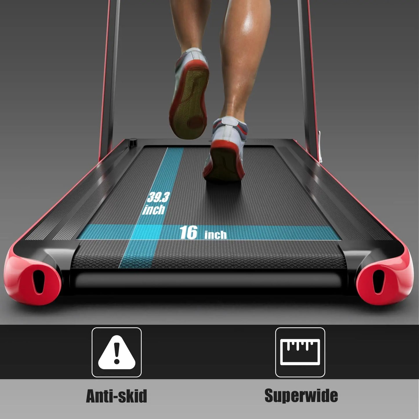 Goplus 2 in 1 Folding Treadmill, 2.25HP Under Desk Electric Treadmill, Installation-Free with Bluetooth Speaker, Remote Control and LED Display, Walking Jogging for Home Office Use The Champ Gear