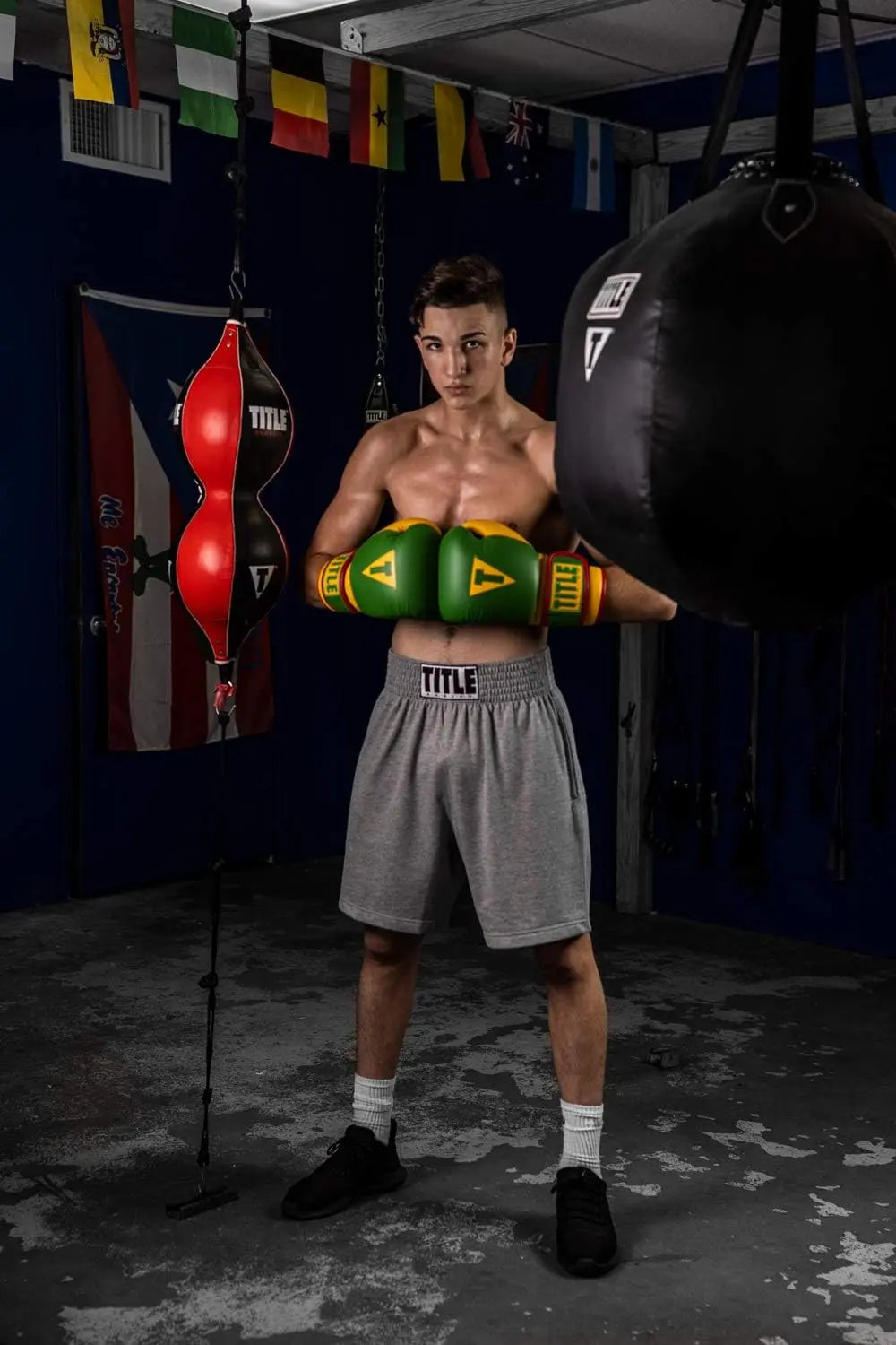 TITLE Boxing Body Snatcher Bag - Uppercut Bag, Specialty Punching Bag, Angle Punching Bag, Punching Bag, Heavy Bag, Hanging Punching Bag for Adults The Champ Gear