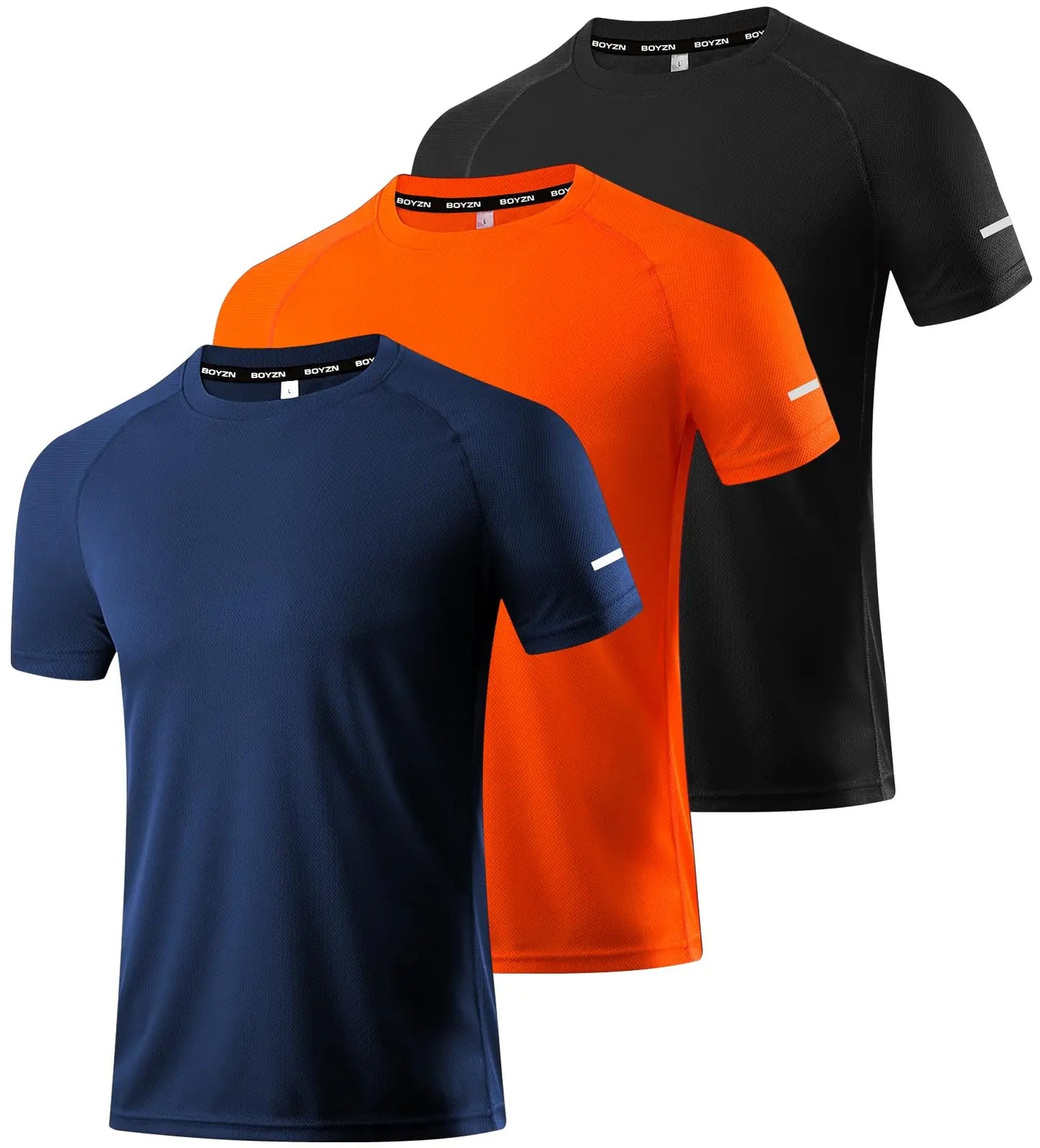 Boyzn 1, 3 or 5 Pack Men's Workout Running Shirts, Dry Fit Moisture Wicking T-Shirts, Sports Gym Athletic Short Sleeve Shirts The Champ Gear