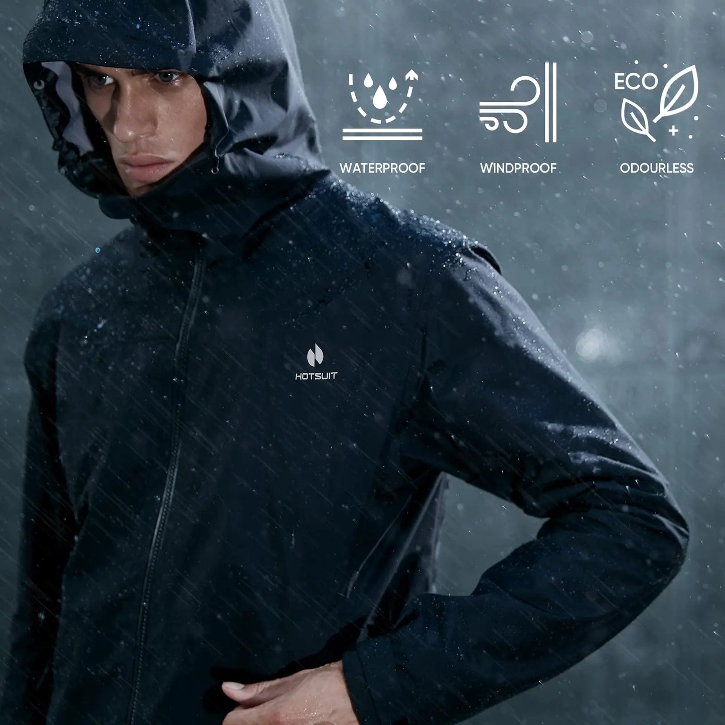 HOTSUIT Sauna Suit for Men Weight Loss Sweat Suit Boxing Exercise Sweat Sauna Jacket Pants - The Champ Gear