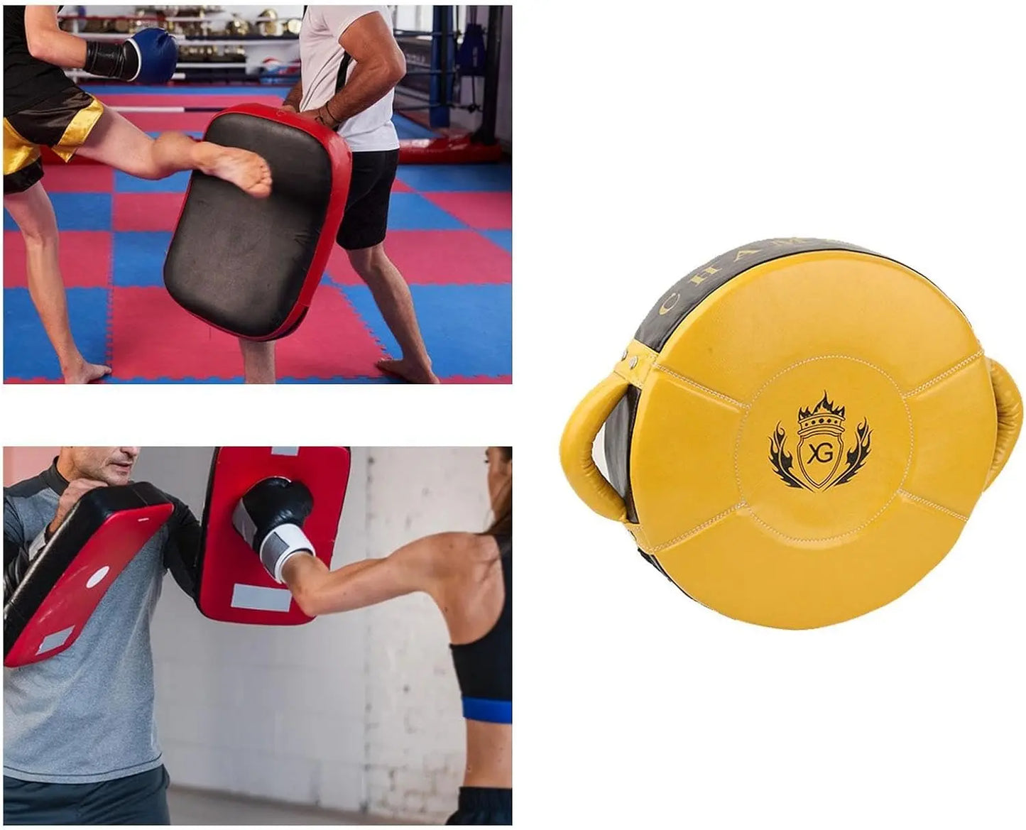 Oshhni Kick Target Punch Shield with Handle for Boxing Training Equipment The Champ Gear
