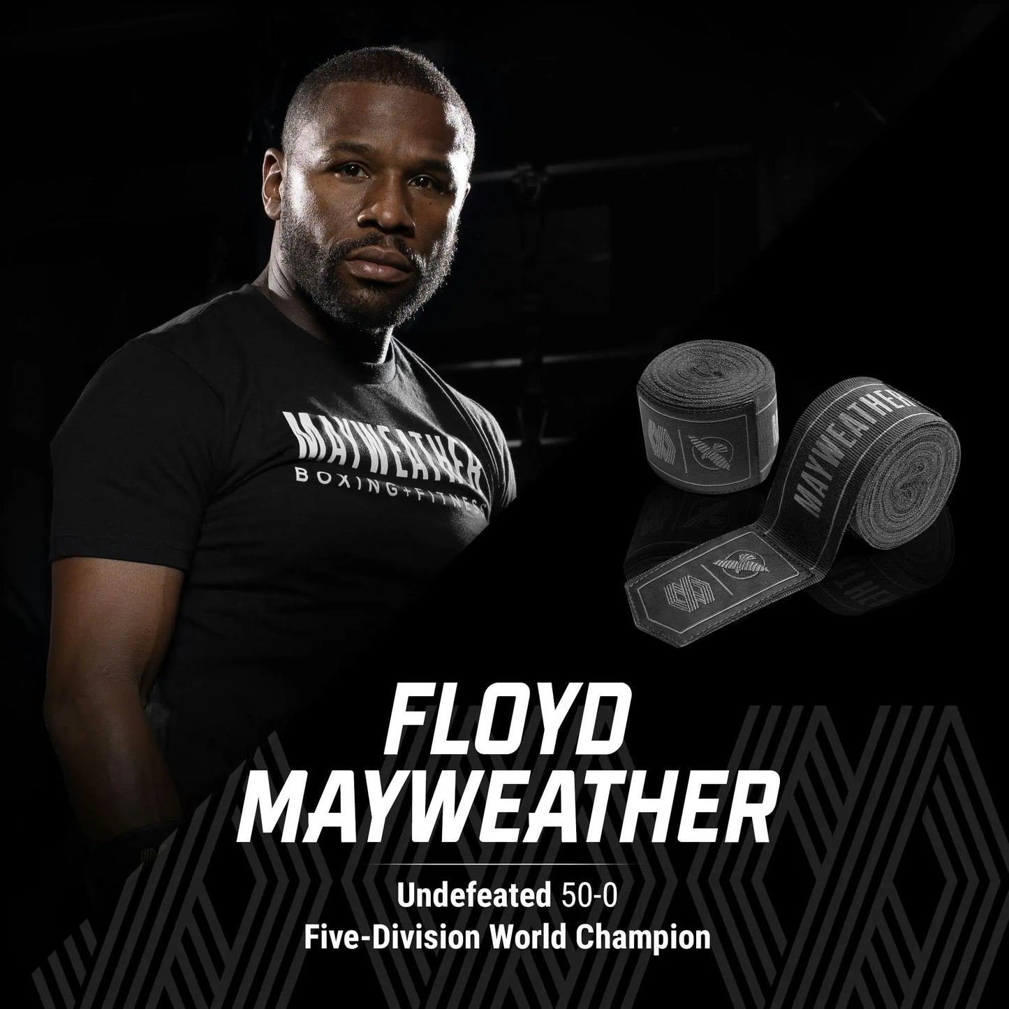Hayabusa Mayweather Stretch Hand Wraps for Men and Women, 180 inches The Champ Gear