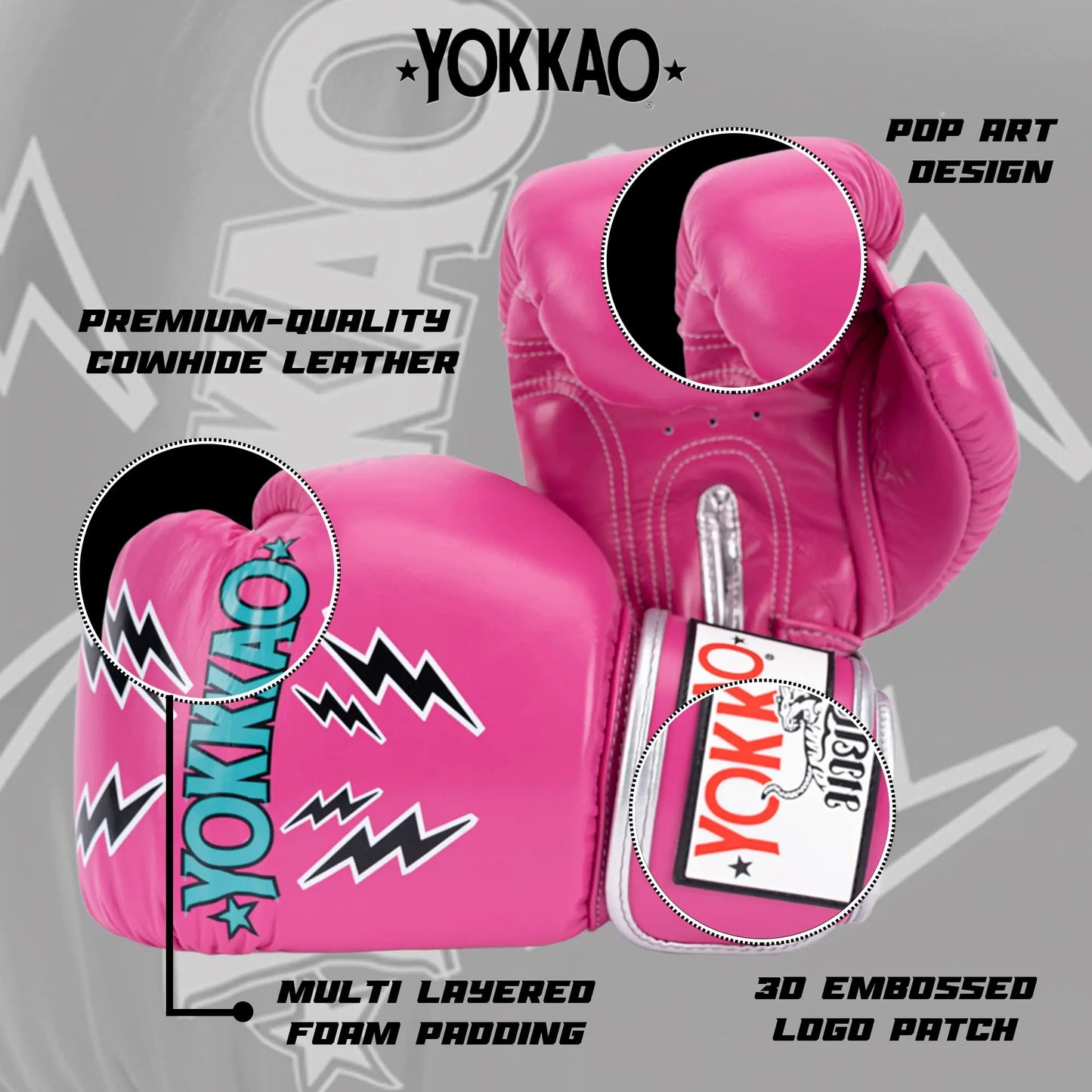 YOKKAO Design Breathable Muay Thai Boxing Glove The Champ Gear