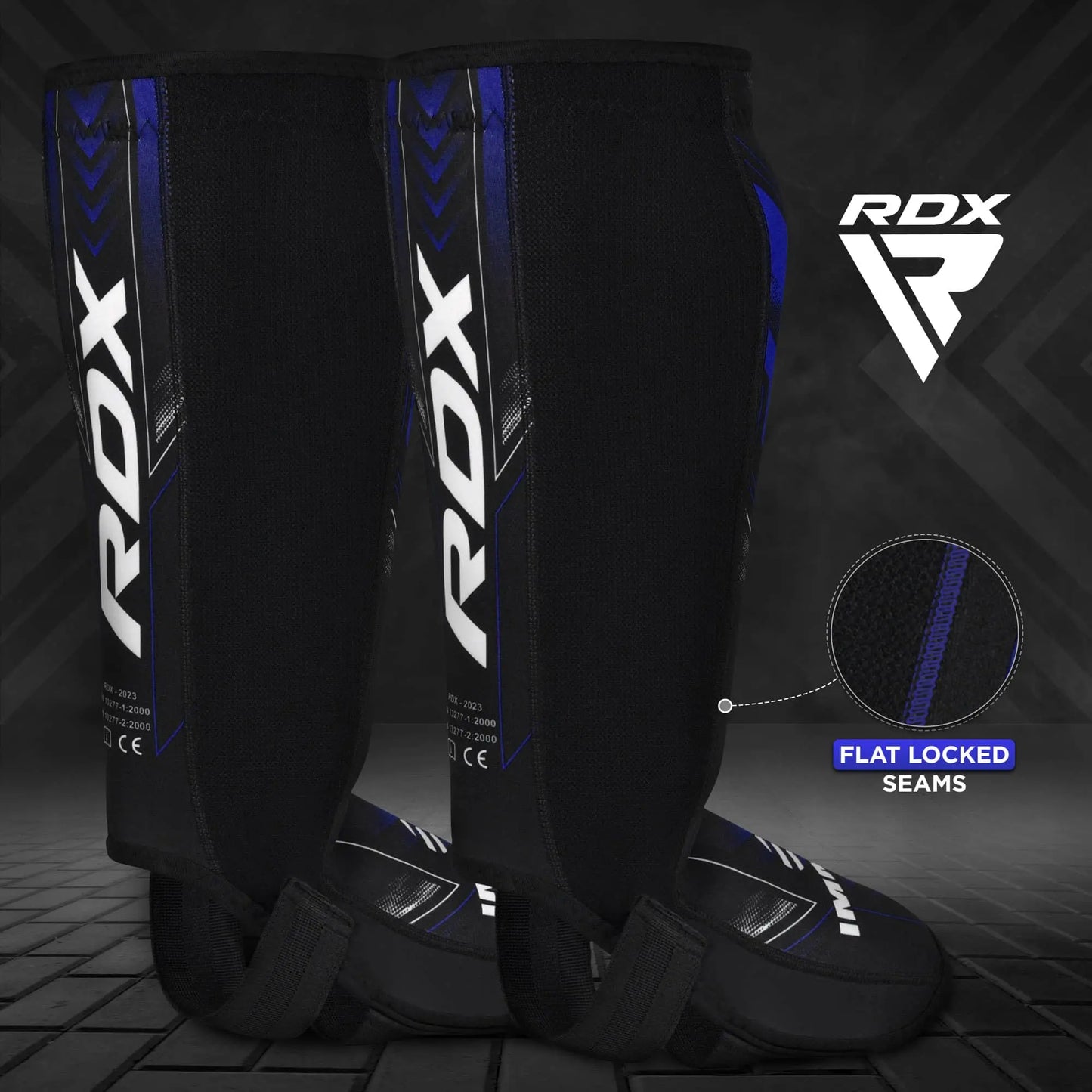 RDX IMMAF Approved Shin Guards, Competition Level Neoprene Shin Pads for Sparring and Grappling, MMA Muay Thai Kickboxing Training, Professional Shin Insteps Protection, Men Women The Champ Gear