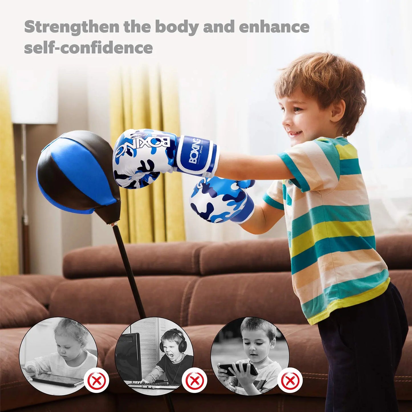Kids Boxing Glove for Children 3-9 Youth Boys And Girls - The Champ Gear
