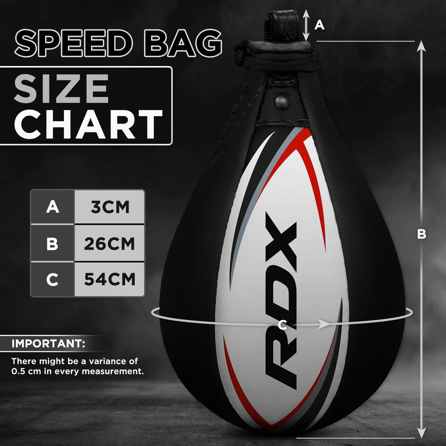 RDX Speed Bag Boxing Ball with Hanging Swivel Set, Genuine Leather Dodge Striking Mount Kit Heavy Duty, MMA Muay Thai Punching Fitness Workout Kicking Martial Arts Training The Champ Gear