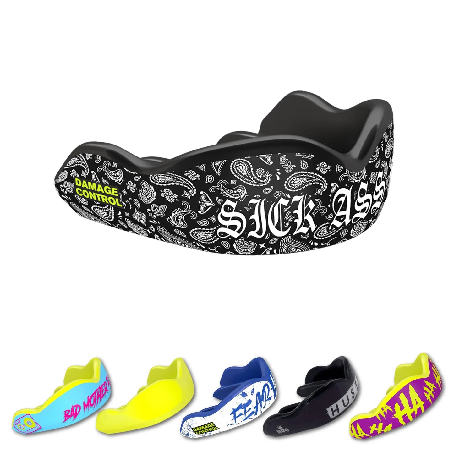 DAMAGE CONTROL High Impact Mouth Guard, Mouthguards for Sports, Boxing, Roller Derby, Hockey, Lacrosse Mouth Guard, Mouth Guards with Ultra Fit and Protection Against Shock The Champ Gear