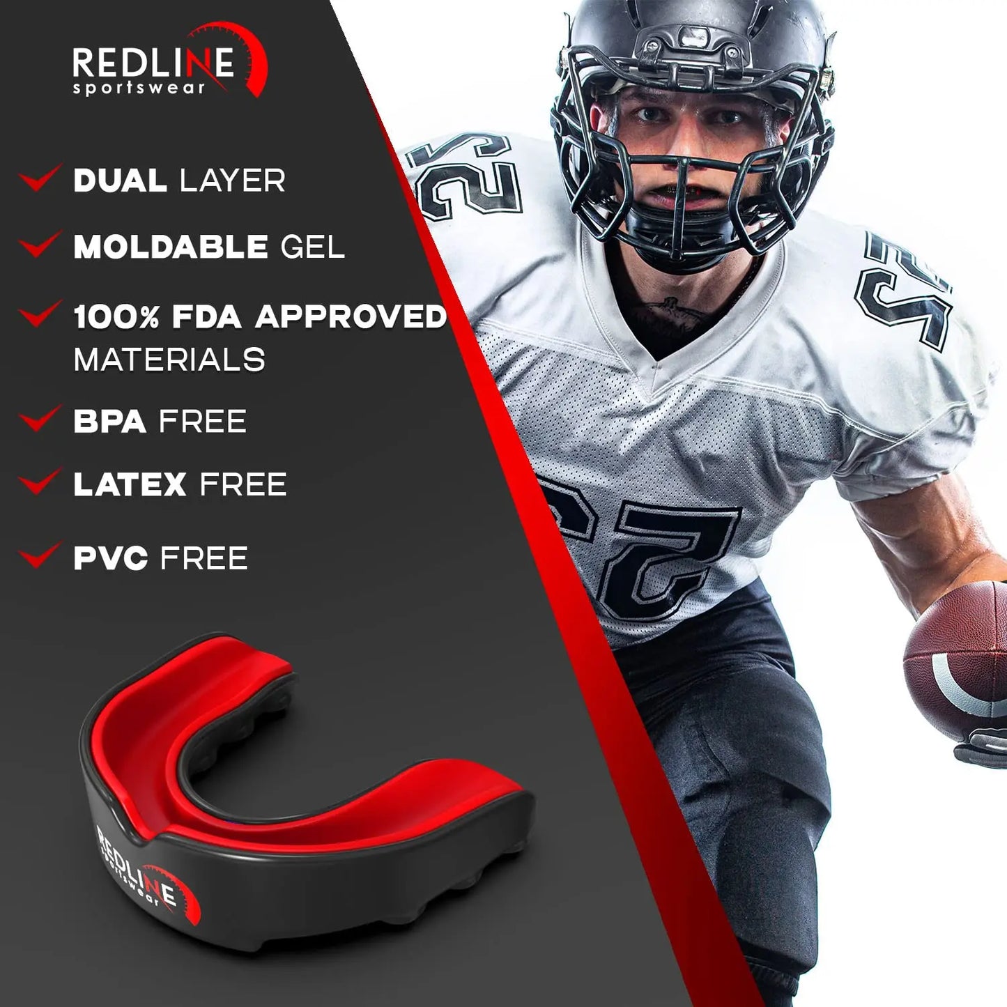 Premium Custom Molded Boxing Mouth Guard with case, Professional Mouth Guard for Braces for Sports | BPA Free Sports Mouth Guard for Football, Hockey, Lacrosse | Mouthpiece for Kids, Adult & Youth The Champ Gear
