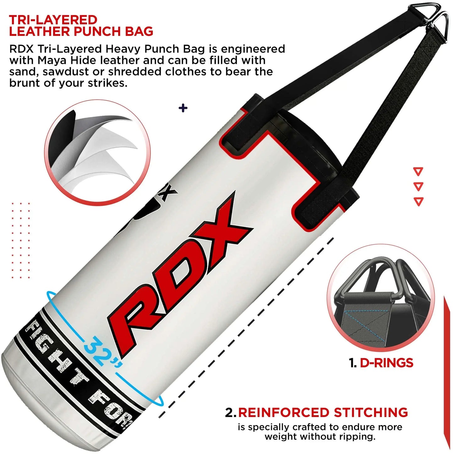 RDX Kids Punching Bag Set 2FT – Unfilled, Gloves & Mitts for MMA, Kickboxing - The Champ Gear